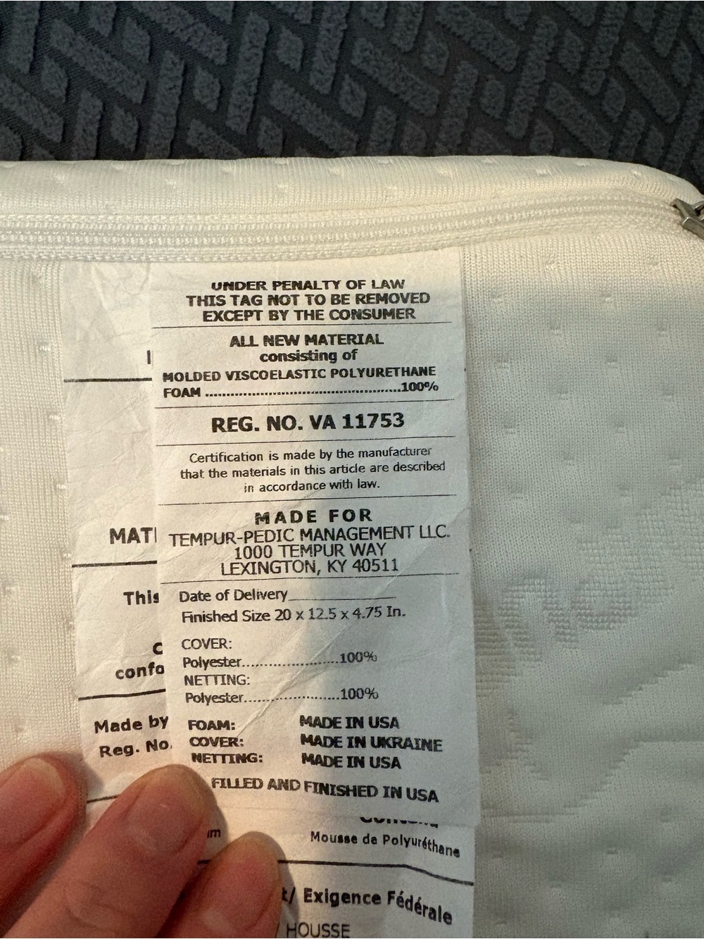 Tempur-Pedic pillow - Picture 4 of 8